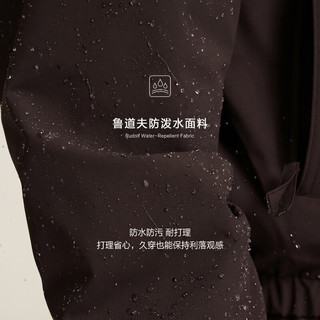 JACK&JONES 鲁道夫无氟防泼水 男士夹克 E11深酒红色 L