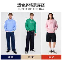 Gap 男女装秋季款logo抽绳连帽口袋卫衣宽松上衣美版708409