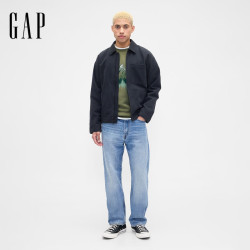 Gap 男女装秋季款印花logo抓绒圆领卫衣合身上衣美版645634