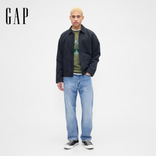 Gap 男女装秋季款印花logo抓绒圆领卫衣合身上衣美版645634