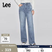 Lee 429标准中腰直脚五袋款中蓝色女牛仔裤