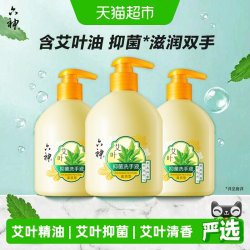 六神 艾叶抑菌洗手液 滋润型 500ml*3