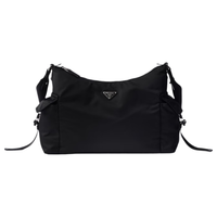 PRADA 普拉达 Explore Re-Nylon与牛皮革手袋 黑色