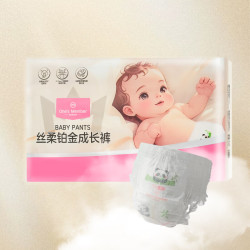 1号会员店 OM 丝柔铂金拉拉裤XXXL68片/箱 大码尿裤尿不湿蚕丝 超薄透气