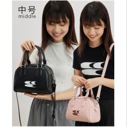 CryingCenter 经典复古女士波士顿包 中号