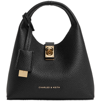 CHARLES & KEITH CK2-10701752 迷你菜篮子水桶包 黑色 S