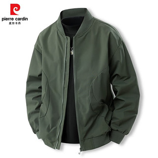皮尔·卡丹 男士棒球服夹克 黑色 M