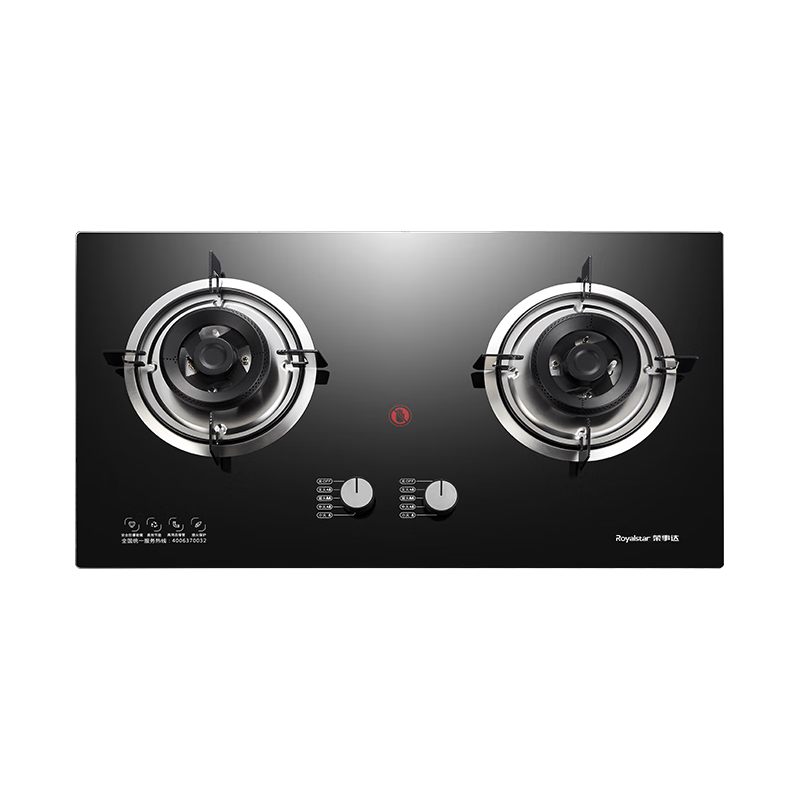 荣事达 JZT-KN206GF 5.2kW大火力 天然气 双灶嵌入式燃气灶
