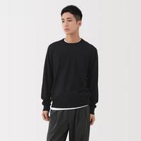 無印良品 MUJI 无印良品 男式 羊毛可水洗高针距圆领毛衣 长袖秋季男款针织衫男装