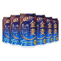 三得利 日本进口suntory三得利 金麦啤酒350ml*6罐