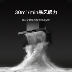 米家 抽吸油烟机顶侧双吸3 30风量大吸力7字智能烟灶联动 家用厨房CXW-280-MJ03C