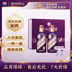 茅台 丙午马年生肖酒 53度 500ml*2瓶 酱香型白酒 礼盒装