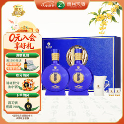 习酒 窖藏 感恩98 53%vol 酱香型白酒 500ml*2瓶 礼盒装