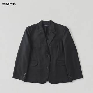 SMFK SU002B-U 双面正装外套 午夜黑 L