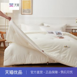 天琴 TISEN）云绒暖豆被TQ-B117 秋冬纤维被200*230cm 双人被子