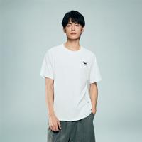 佐丹奴 2026年夏季新款凉感小狗刺绣圆领插肩针织短袖T恤男款