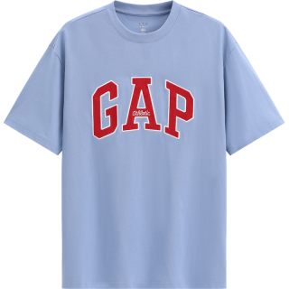 Gap 729134 纯棉撞色贴布绣 黑色 M 男士T恤