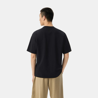 Gap 729134 纯棉撞色贴布绣 黑色 M 男士T恤