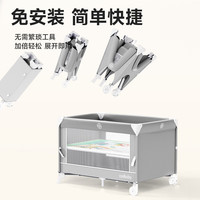 coolbaby 婴儿床  可移动多功能拼接床可折叠    床+折叠床垫+置物篮