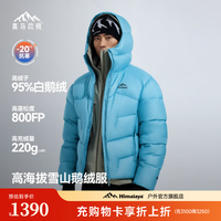 喜马拉雅 玉龙鹅绒服800蓬95绒-20°C雪山攀登专业户外抗寒防风功能羽绒服 银河蓝