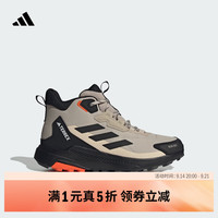 adidas ANYLANDER R.RDY中帮户外运动登山徒步鞋男阿迪达斯山川里 褐色/黑色/半冲击橙 40