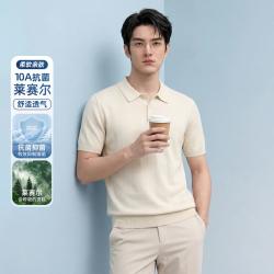 杉杉 轻薄男式通勤短袖polo衫男休闲t恤男