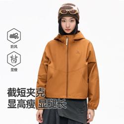 骆驼 2026秋冬都市通勤休闲收腰显瘦防风小个子时尚短款夹克外套女