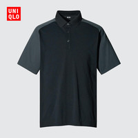 优衣库 489085 DRY-EX速干 黑色 2XL 男士POLO衫