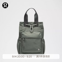 lululemon 丨Convertible 女士小款多功能抽绳水桶包 LW9GB0S 柳叶绿/朦胧草甸绿/银 O/S