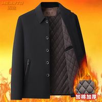 迈途 PANMAX 中老年男士高档厚款外套 夹克
