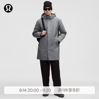 lululemon 丨StretchSeal 男士带夹层功能型外套 防风拒水 LM4AV8S 太阳灰 2XL