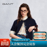 GANT 早春女装圆领打底百搭长袖两穿针织开衫 433-藏蓝色 M