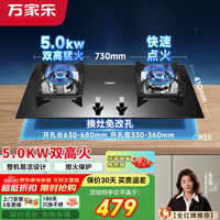 万家乐 猛火燃气双灶家用双高火C2T1 5KW大火力