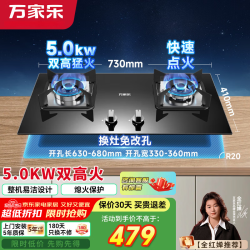 万家乐 猛火燃气双灶家用双高火C2T1 5KW大火力