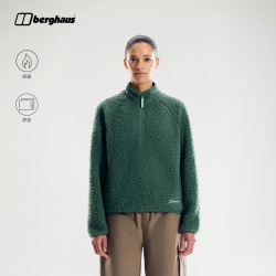 berghaus BAMBURGH半拉链女子仿羊羔绒外套时尚保暖