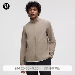 lululemon 丨Lightweight Stretch 男士轻盈版弹力夹克 防晒 LM4ARMS 暖褐灰 S