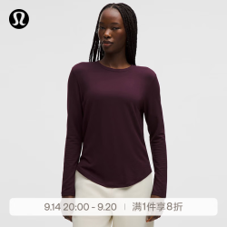 lululemon 丨Love 女士莫代尔拉绒长袖套头衫 LW3GEHS 乌梅紫 XS /4