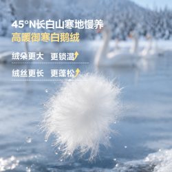 迷你巴拉 巴拉男女宝宝防泼水加厚羽绒服雪域白鹅绒26冬
