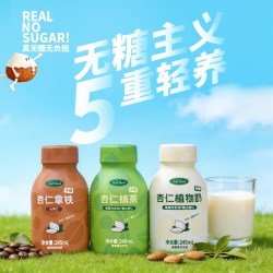Just Seed   无糖杏仁植物奶245ml*6瓶     抹茶拿铁植物蛋白饮料