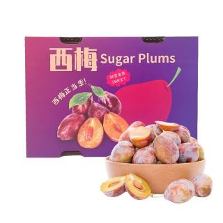 百亿补贴：爱泽 新疆法兰西西梅净重4.5斤彩箱礼盒单果20g+