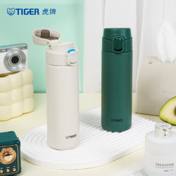 TIGER 虎牌 轻量型不锈钢真空保温杯不锈钢真空一键开启弹盖杯MOY-A48C 480m