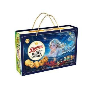 百亿补贴：皇冠丹麦曲奇 饼干900g礼盒装童话美人鱼节日送礼