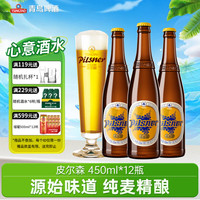 青岛啤酒 皮尔森啤酒 450ml*12瓶