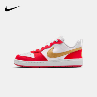 NIKE 男女休闲板鞋COURT BOROUGH儿童运动鞋时尚小白鞋青少年大童