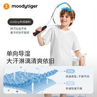 moodytiger 零汗T 吸湿速干 云朵白 140cm 儿童短袖T恤