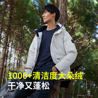 君羽 羽绒服加厚800蓬白鹅绒服外套H52217