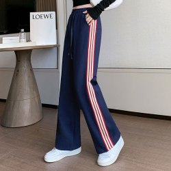 2026年春秋季休闲裤新款运动裤女士显瘦直筒长裤子百搭阔腿卫裤潮