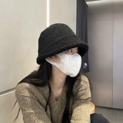 VF 素颜自闭遮脸~大头围渔夫帽女秋冬日系百搭纯色盆帽显脸小水桶帽