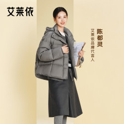 艾莱依 d-艾莱依羽绒服秋冬显瘦女氛围感泡芙短款外套4063