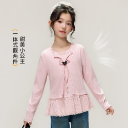 媛媛公主 女童蝴蝶结针织开衫秋 3款可选
